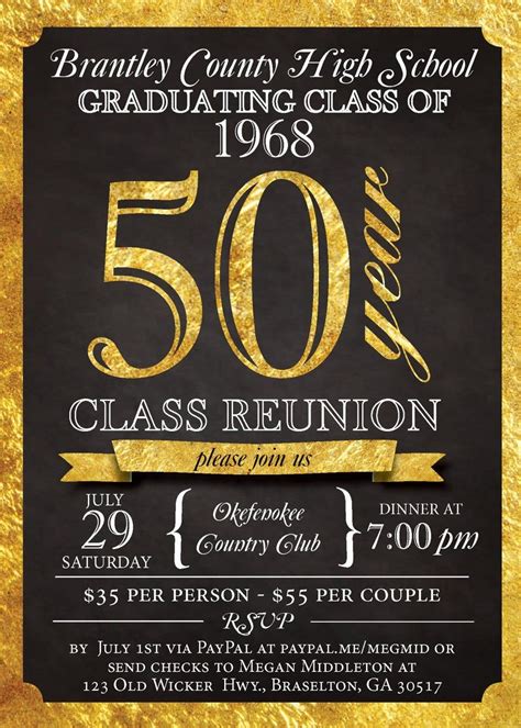 50th class reunion invitations|50th class reunion invitation wording.